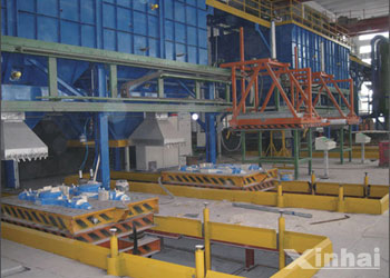 Annual 5000t rear-axle housing V-process production line 