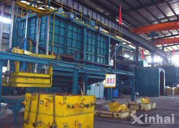Annual 5000t counterweight V-process production line
